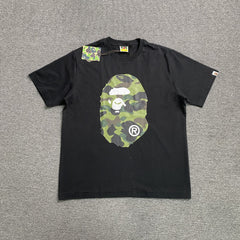 Bape Camo Big Ape Head Tee Black