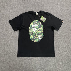 Bape Camo Big Ape Head Tee Black