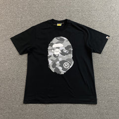 Bape Camo Big Ape Head Tee Black