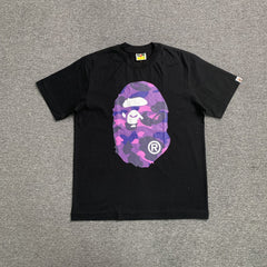 Bape Camo Big Ape Head Tee Black