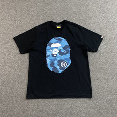 Bape Camo Big Ape Head Tee Black