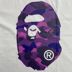 Bape Camo Big Ape Head Tee White