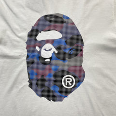 Bape Camo Big Ape Head Tee White