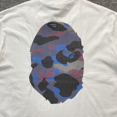 Bape Camo Big Ape Head Tee White