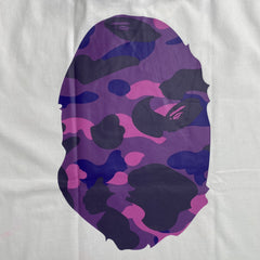 Bape Camo Big Ape Head Tee White