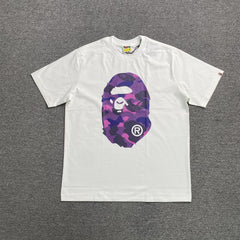 Bape Camo Big Ape Head Tee White