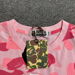 Bape Color Camo Tee Pink