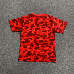 Bape Color Camo Tee Red