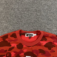 Bape Color Camo Tee Red