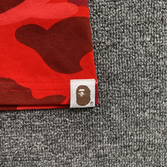 Bape Color Camo Tee Red
