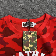 Bape Color Camo Tee Red