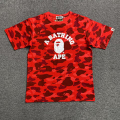 Bape Color Camo Tee Red