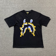 Bape Digital Shark Tee Black