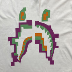 Bape Digital Shark Tee White