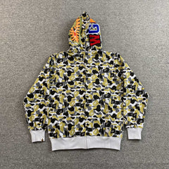 Bape Ginza Separate Shark Full Zip Hoodie Multicolor
