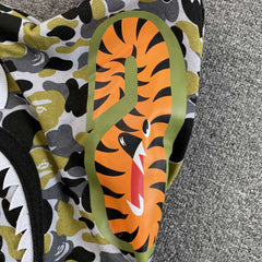 Bape Ginza Separate Shark Full Zip Hoodie Multicolor