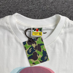 Bape Glitch Art Tee White
