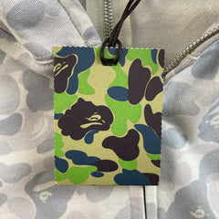 Bape Harajuku Separate Shark Full Zip Hoodie White