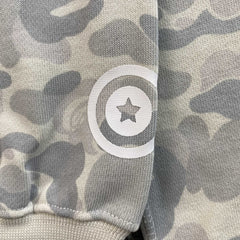 Bape Harajuku Separate Shark Full Zip Hoodie White