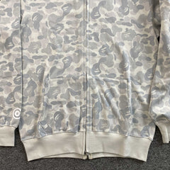 Bape Harajuku Separate Shark Full Zip Hoodie White
