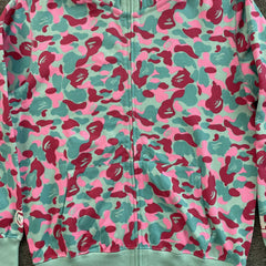Bape Miami Shark Full Zip Double Hoodie 4th Anniversary Pink Blue