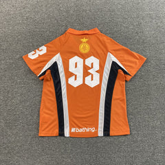 Bape Multi Logo Soccer Jersey Orange