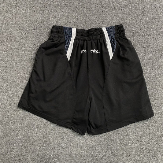 Bape Multi Logo Soccer Shorts Black