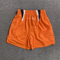 Bape Multi Logo Soccer Shorts Orange