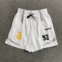 Bape Multi Logo Soccer Shorts White