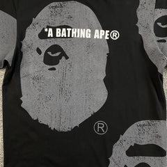 Bape Water Print Ape Head Tee Black