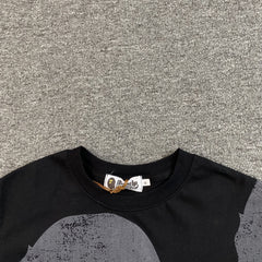 Bape Water Print Ape Head Tee Black