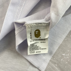 Bape Water Print Ape Head Tee White