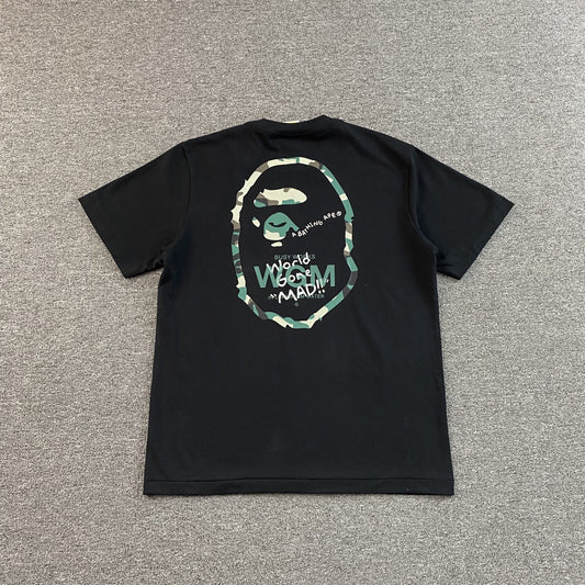 Bape Woodland Camo WGM Tee Black