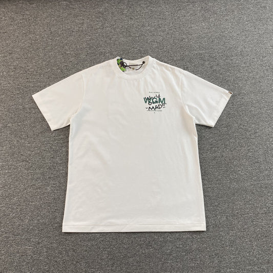 Bape Woodland Camo WGM Tee White