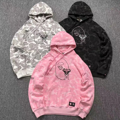 Bape X Inter Miami CF Camo Hoodie Black