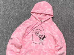 Bape X Inter Miami CF Camo Hoodie Pink