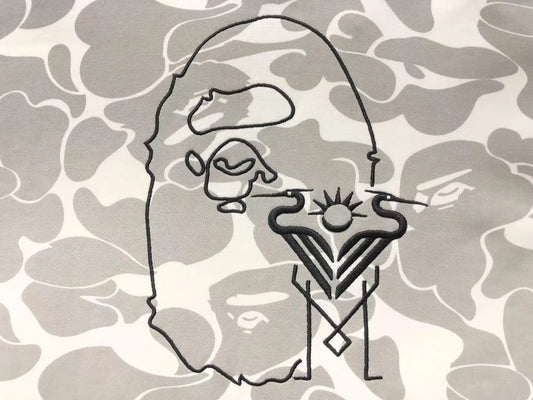 Bape X Inter Miami CF Camo Hoodie White