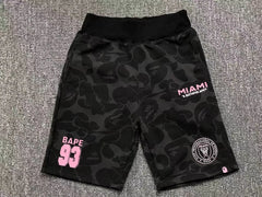 Bape X Inter Miami CF Camo Short Black