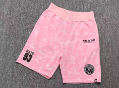 Bape X Inter Miami CF Camo Short Pink