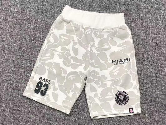 Bape X Inter Miami CF Camo Short White