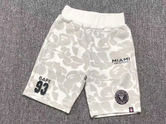 Bape X Inter Miami CF Camo Short White
