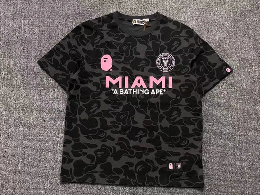 Bape X Inter Miami CF Camo Tee Black