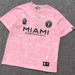 Bape X Inter Miami CF Camo Tee Pink