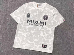 Bape X Inter Miami CF Camo Tee White