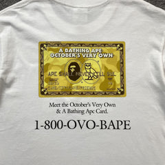 Bape x OVO Card Tee White