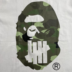 Bape x Undefeated Tee White