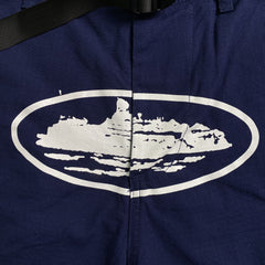 Corteiz Alcatraz Cargo Shorts Blue