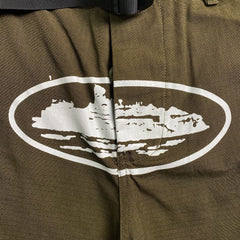 Corteiz Alcatraz Cargo Shorts Brown