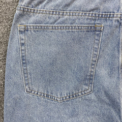 Corteiz Alcatraz Denim Shorts Blue