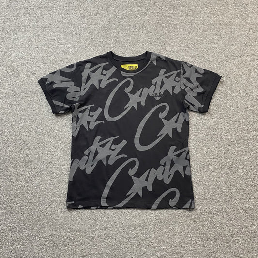 Corteiz Allstarz Allover T-Shirt Black